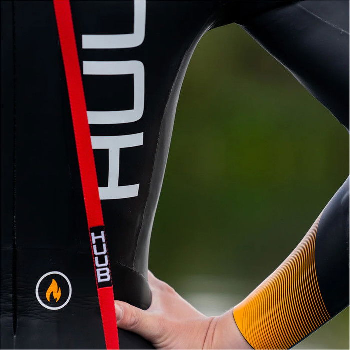 2024 Huub Mnner Alta Thermal Neoprenanzug ALTTHER35 - Black / Orange